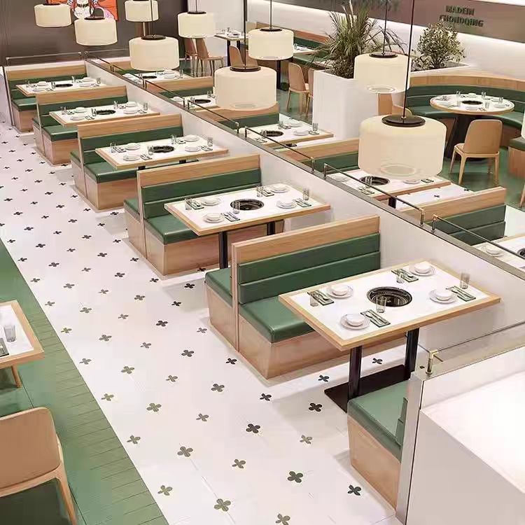 Restaurant Furniture Barbecue Table and Chiar Sets