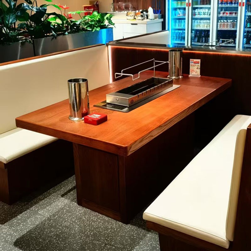 Commercial Indoor BBQ Restaurant Table Sets