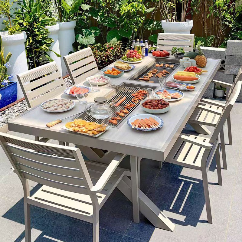 Modern Outdoor BBQ Restaurant Furniture