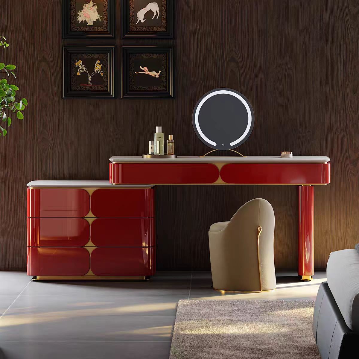 Modern Hotel Dressing Table And Chair for Room