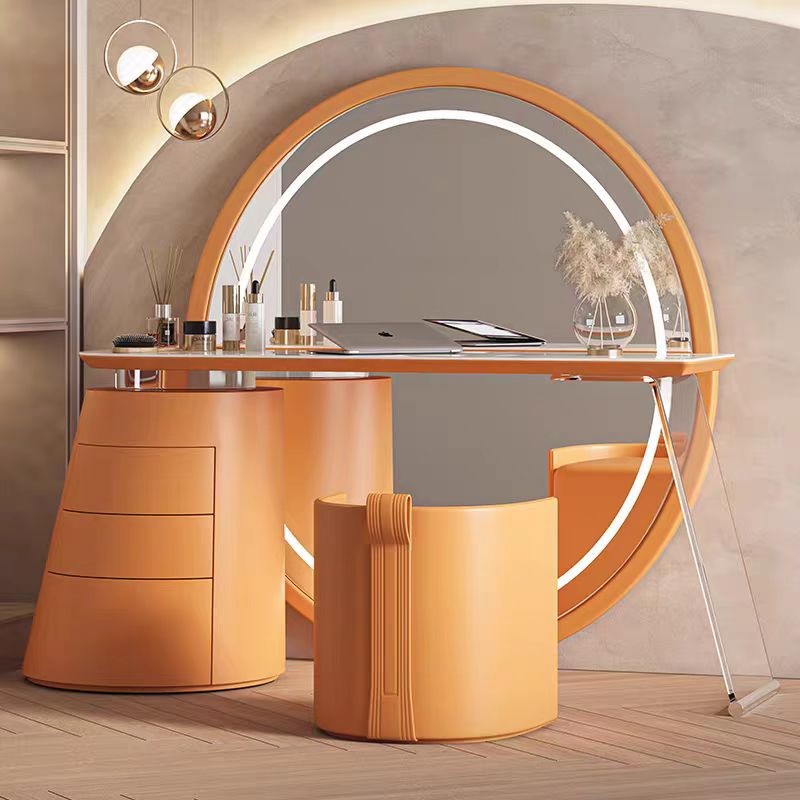 Modern Walk-In Closet Dressing Table And Chair