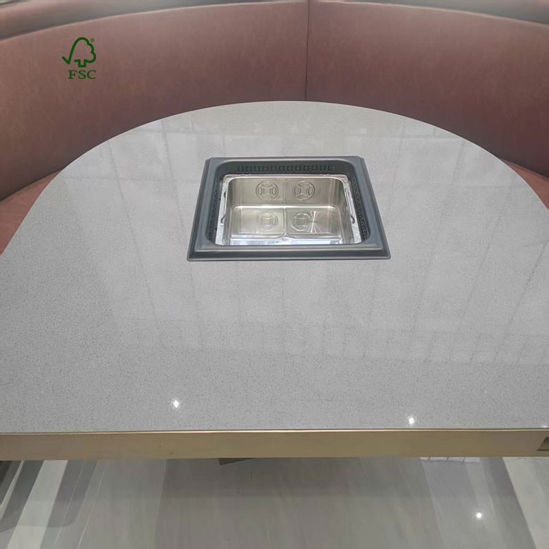 Semicircular restaruant table 