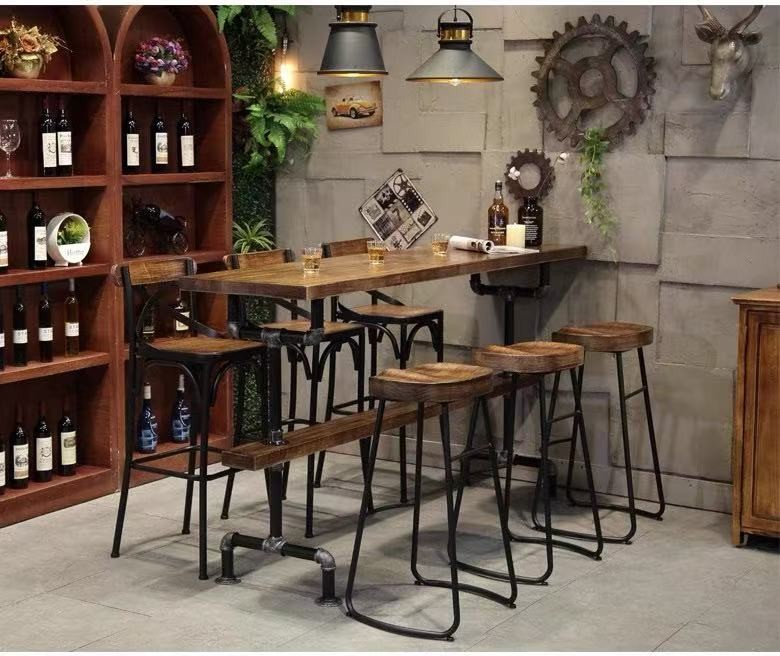 Vintage Industrial Bar Table