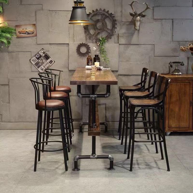 Vintage Industrial Bar Table
