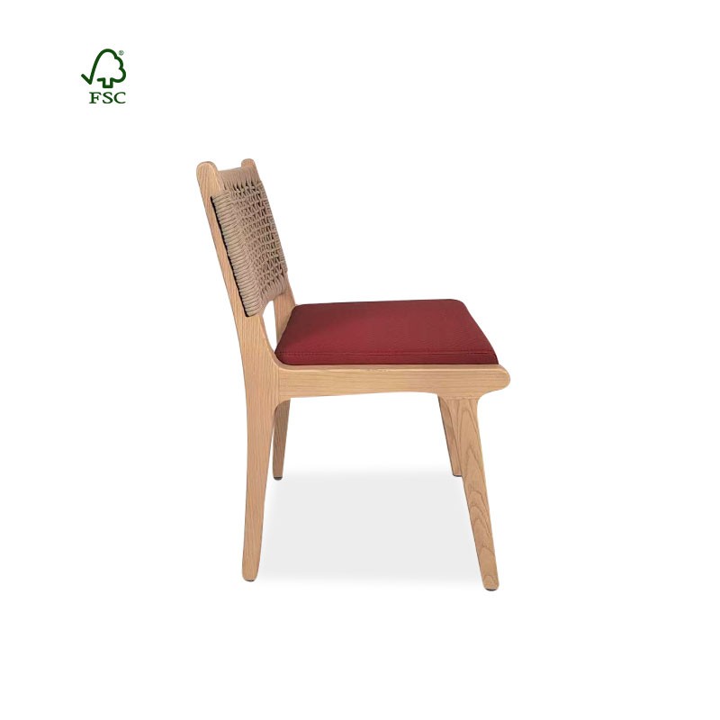 Wicker wooden chair 