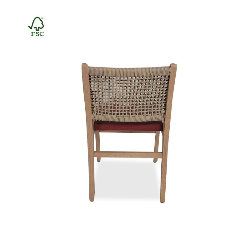 Wicker wooden chair 