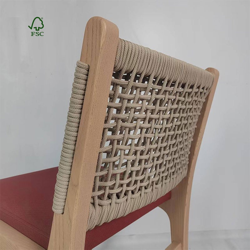 Wicker wooden chair 