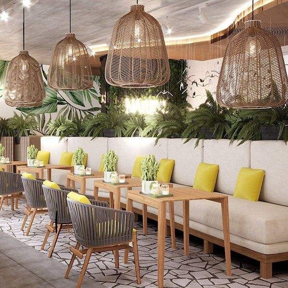 Modern Style Customizable Hotel Furniture Bar Restaurant Kitchen Dining Living Room Hall-Wood Material Customizable Size Color