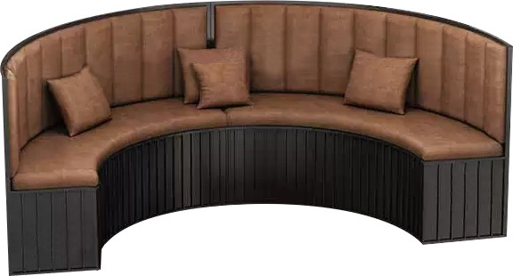 Round booth